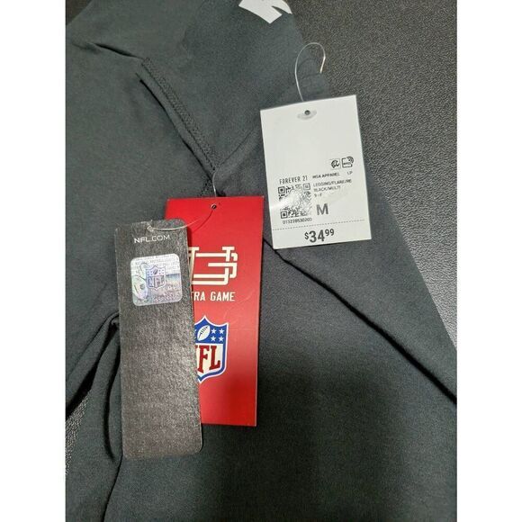 NWT NFL Forever 21 Las Vegas Raiders Team Apparel Black Leggings Size M - Picture 4 of 6